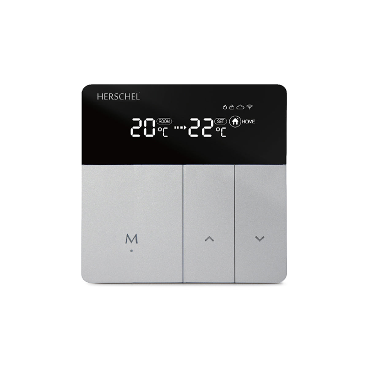 Herschel iQ T-MKS Mains Powered Wi-Fi Thermostat, Silver